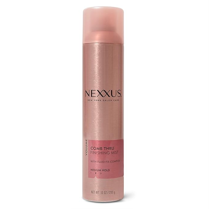 Nexxus Thermal Shield Spray Prep & Protect for 450 degree heat protection & Comb Thru Finishing Spray, Medium Hold Hair Spray for Volume, 10 oz