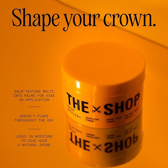 The Shop by LeBron James Hair Bundle with Beard Cream 2-in-1 Moisturizing Shampoo & Conditioner, Hair Pomade