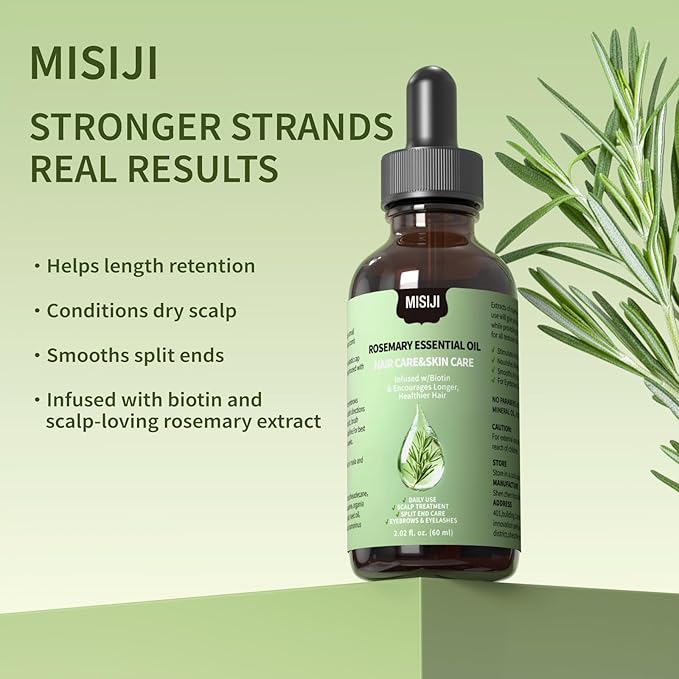 Unlock Luscious Locks: Organic rosemary Oil for Hair Growth - Nourishing Hair Oils for Hair Growth & Revitalizing rosemary Hair Oil!