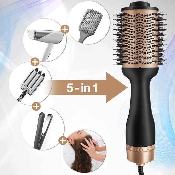 One-Step Professional Hair Dryer Brush, Volumizer, Straightener and Curler by JONIK Beauty and Fashion!