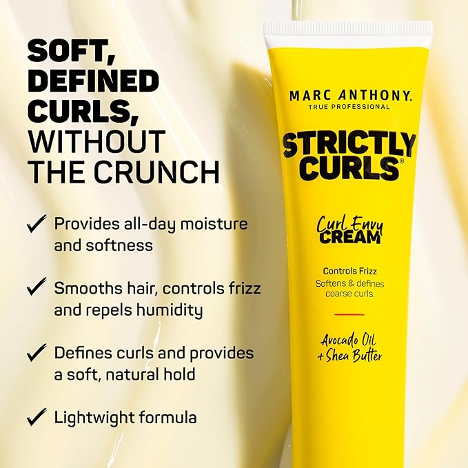 Marc Anthony Curl Cream with Shea Butter & Oils Defines & Softens Curly & Wavy Hair, Set of 2
