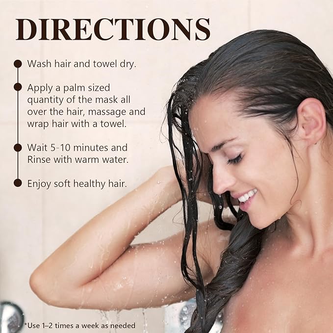 2 Pack Hair Mask for Damaged Hair - 16.2 Fl OZ Collagen Hair Mask & Keratin Hair Treatment-Hydrating,Repairing,Nourishes Deep Conditioning Hair Masks for All Hair Types