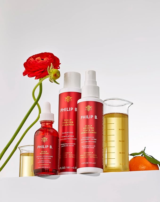 PHILIP B Scalp Booster Shampoo, 6 fl. oz. (180 ml) - Clarifying Shampoo Stimulates Scalp for Thicker, Denser Looking Hair