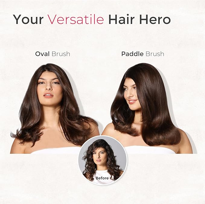 TYMO Hair Dryer Brush Blow Dryer Brush in One, Hot Air Brushes with 3 Barrels as Dryer Volumizer Straightener, Multi-Styler, 110,000 RPM High-Speed Motor Air Wrap, 200M Negative Ions for Frizz-Free