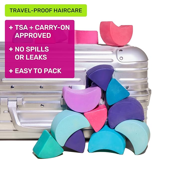 Ethique Beauty Rice Protein Repairing Shampoo & Conditioner Bar Set for Damaged Hair - Plastic-Free, Vegan, Cruelty-Free - 2 Pack