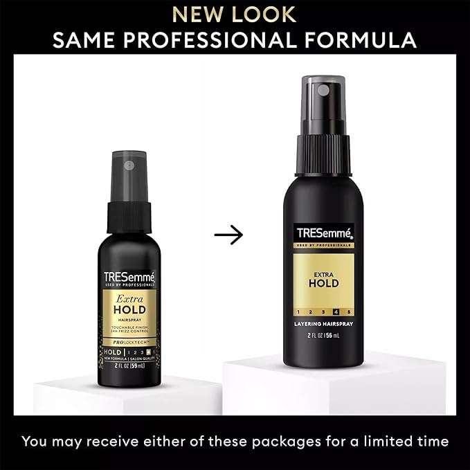 TRESemmé Travel Hairspray, Extra Hold, 6-Pack – Non-Aerosol Hair Spray for Layering, Anti-Humidity, Anti-Frizz Hair Products, 2 Oz Ea