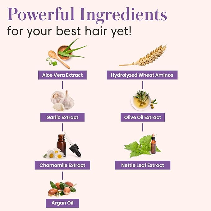 Nora Ross Garlic Extract Daily Shampoo and Conditioner Set with Chamomile Scent – Thickening Shampoo & Hydrating Conditioner Duo – Color Safe Formula for Women and Men with Normal to Dry Hair – 16oz