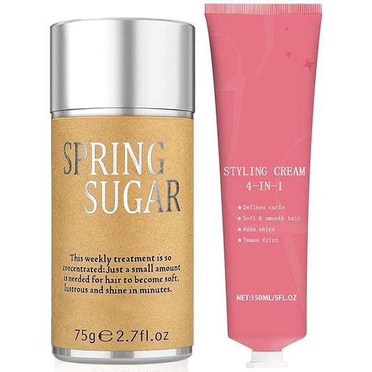 4-in-1 Styling Cream & Hair Wax Stick Set – For Slick Back, Curl Defining, Frizz Control, Add Shine, Smooth & Non-Greasy Finish – Edge Control & Flyaway Tamer for Women, Men & Kids