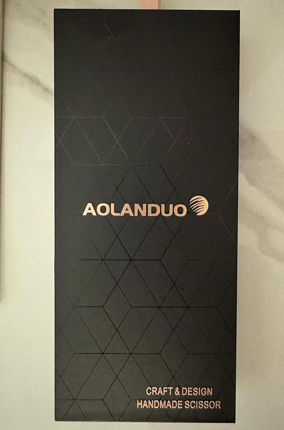 AOLANDUO Professional Shears for Hair Cutting, VG10 Steel Scissors to Cut Hair Professional, Precision Barber & Hair Stylist Shears, Ergonomic, 1 Count, 6.0 Inch