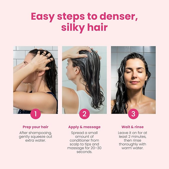 Trybello Hair Growth Conditioner | Deep Moisture & Repair for Dry, Damaged and Color Treated Hair | Aloe Vera, Turmeric & Urucum Extract | Vegan, Sulfate Free, Non-Toxic Hydrating Conditioner