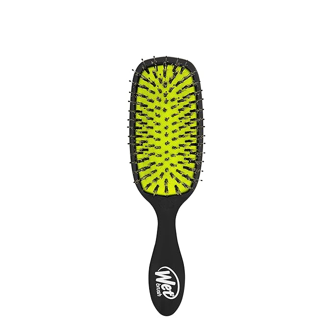 Wet Brush Shine Enhancer Hair Brush, Purple - Exclusive Ultra-soft IntelliFlex Bristles - Natural Boar Bristles Leave Hair Shiny And Smooth For All Hair Types - For Women, Men, Wet And Dry