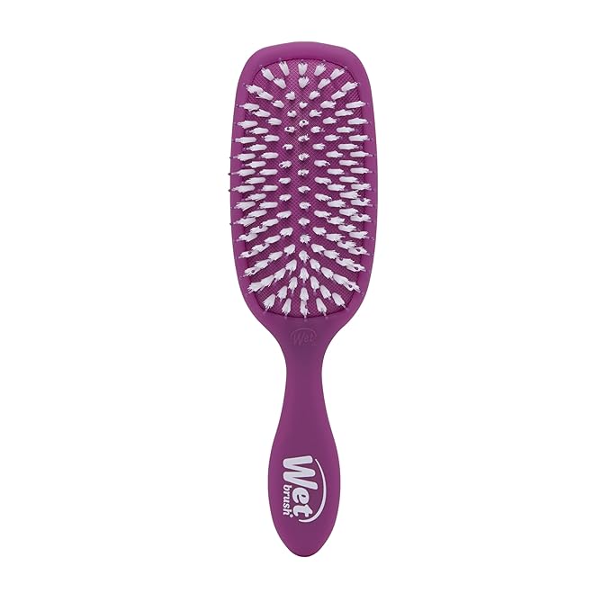 Wet Brush Smooth Styler Hair Brush, Purple Frost, Exclusive Ultra-soft IntelliFlex Bristles, Synthetic Boar Bristles, Shiny And Smooth, For All Hair Types, For Women, Men, Wet And Dry