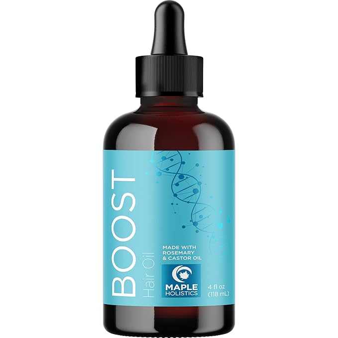 Volumizing Rosemary Hair Oil Serum - Moisturizing Scalp and Hair Oil for Men & Women Infused with Amla Black Castor Pumpkin Argan & Jojoba - Lightweight Hydrating Vegan & Color Safe (Herbal Scent)