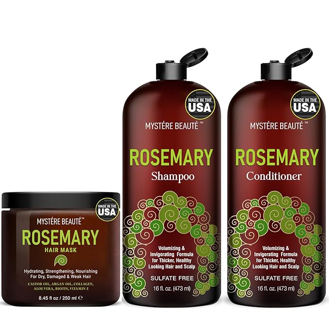 Rosemary Shampoo, Gifts for Women, Unique Gifts for Women, Best Friend Birthday Gifts, Funny Birthday Gifts for Women,Friendship Gifts for Women Friends, Rosemary Shampoo and Conditioner & Hair Mask