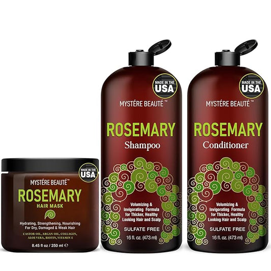 Rosemary Shampoo, Gifts for Women, Unique Gifts for Women, Best Friend Birthday Gifts, Funny Birthday Gifts for Women,Friendship Gifts for Women Friends, Rosemary Shampoo and Conditioner & Hair Mask