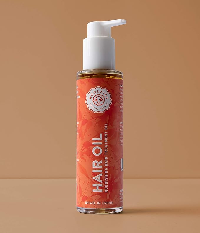 Woolzies 100% Pure Ultra Nourishing Moisturizing Hair Oil | Cold Pressed Virgin Premium Grade | For Hair Growth, Frizz Control, Shine, Straightening, Thickening, Stop hair loss, Treat Baldness