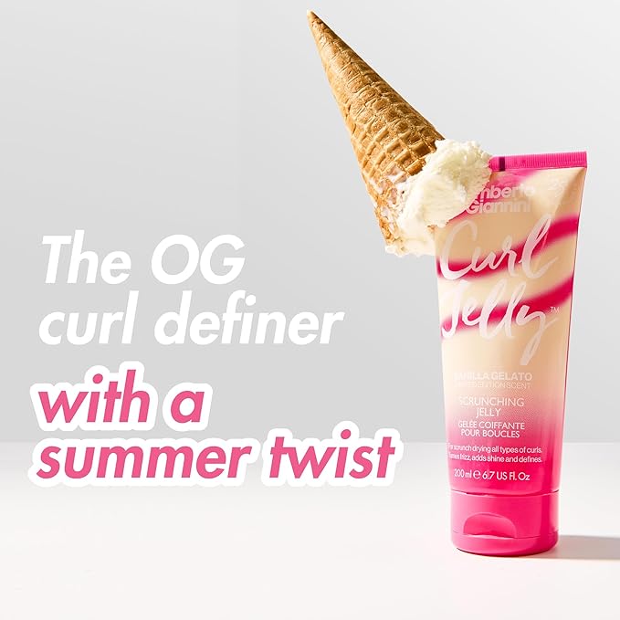 Umberto Giannini Curl Jelly Limited Edition Vanilla Scent Curl Gel for Curls, Coils & Waves