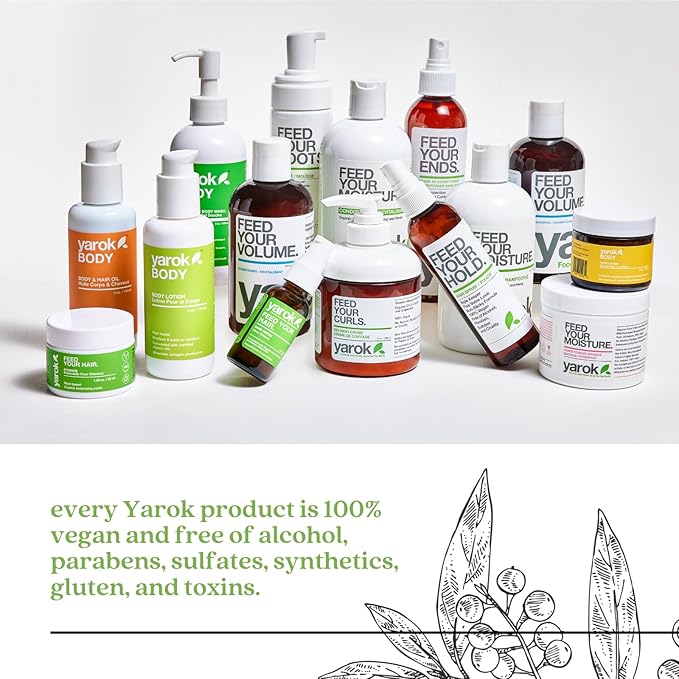 Yarok - Feed Your Hold Hair Spray - Style, Volumize & Moisturize - Natural Medium Hold Hair Spray - Non-Sticky, Aerosol Free Formula - 100% Vegan - Gluten, Sulfate, Paraben & Cruelty Free - 4oz