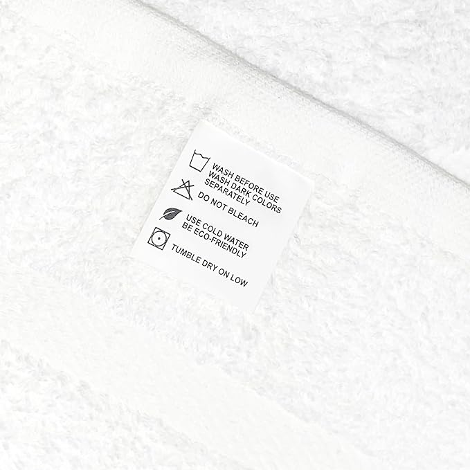 24 Pack Luxury Salon Towels, 100% Ringspun Cotton Comfort, Not Bleach Proof Highly Absorbent Barber Towels (25 x 15) Hair Towel Wrap for Women, Hand, Gym, Beauty, Spa & Home Hair Care – White