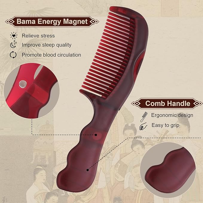 2PCS Anti Dandruff Comb, Scalp Detox Comb for Scalp Build Up, Sweep Dandruff Removal Brush for Hair Care (Patented)