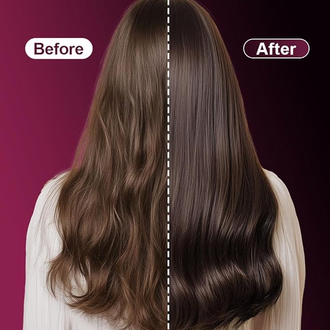 Portable Straightener Brush for Travel, USB Rechargeabl Fast Heating Hair Straightener Comb with 3 Temperature & LED Display, Women Travel Essentials (Black)