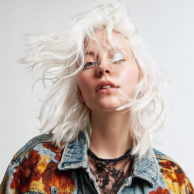 White Hair Spray Color Temporary, Hair Color Spray 1-Day Hair Dye Colored for Kids Women Men, Hair Wax Color Washable, Hair Paint Halloween Fast-Drying 4.06 Fl Oz