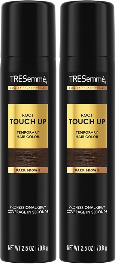 TRESemmé Root Touch-Up Temporary Hair Color Dark Brown Hair Ammonia-free, Peroxide-free Root Cover Up Spray 2.5 oz (Pack of 2)
