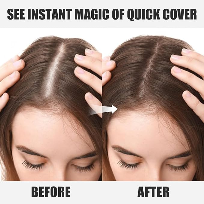 Root Touch Up Stick, Instant Gray Hair Cover Concealer, 2-In-1 Double Head Hair Color Finishing Stick, Hair Mascara Brush for Eyebrow& Beard (Light Brown, 0.23 Fl oz)