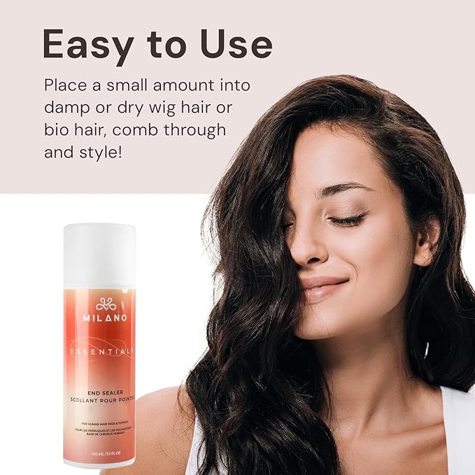 "MILANO COLLECTION Hair Styling Product for Human Hair, Split End Sealer and Frizz Control, Nourishing Ingredients, Easy to Use, Seals Split Ends, Softens Hair, Vegan and Cruelty-Free"