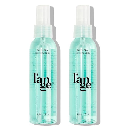 L'ANGE HAIR Sea Salt Texturizing Spray For Effortless Beachy Waves & Volume | Mineral-infused Sea Salt Hair Spray For Touchable Hold & Long-lasting Shine | Fresh Tropical Scent | 4 Fl Oz (2-Pack)