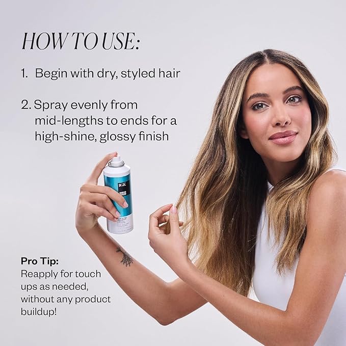 IGK Disco Disco Clear Gloss Hair Shine Spray | Full + Travel Size | Lightweight, High-Shine Finishing Hair Spray | 5.3 + 2.1 oz (Pack of 2)