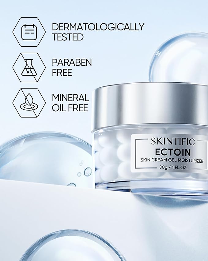 Truffle Biome Skin Cream Gel Moisturizer, Gel & Bubble Layers with White Truffle, Ceramide & Probiotic Complex, Calms Sensitive Skin, Reduces Redness, Strengthens Skin Barrier, 1fl.oz / 30g