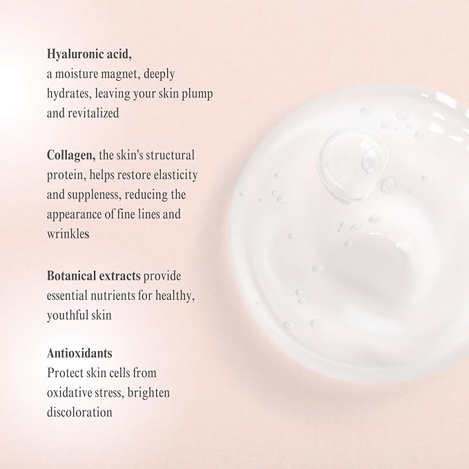 Wilma Schumann Collagen Hydrating Serum, Face Serum, Collagen for Women, 1oz