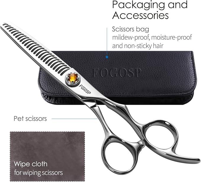 Thinning Shears for Hair Cutting Extremely Sharp Japan VG10 Steel Hairdressing Scissors for Barbers Salon Stylists CNC Craftsmanship Smoothing Cut Barber Scissors for Women Men (Blending Shear)