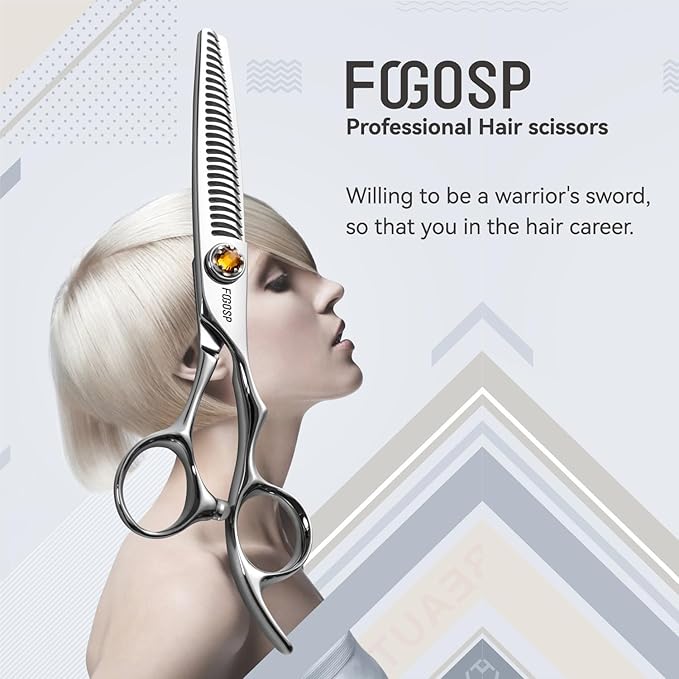 Thinning Shears for Hair Cutting Extremely Sharp Japan VG10 Steel Hairdressing Scissors for Barbers Salon Stylists CNC Craftsmanship Smoothing Cut Barber Scissors for Women Men (Blending Shear)