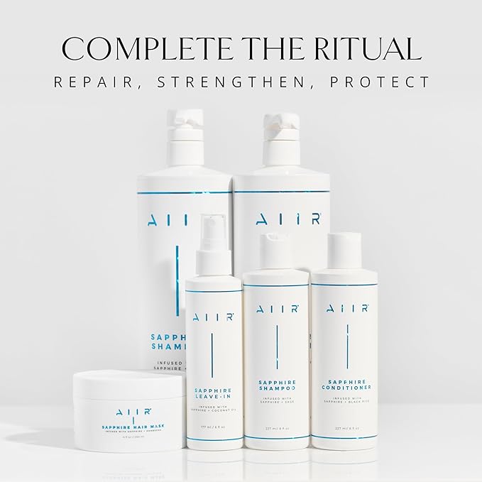 AIIR Sapphire Conditioner - Adds Shine & Softness, Amino Acids Repairs and Strengthens Damaged Hair, Hydrate and Moisturize Dry Brittle Hair, Color Safe for All Hair Types, 8 oz