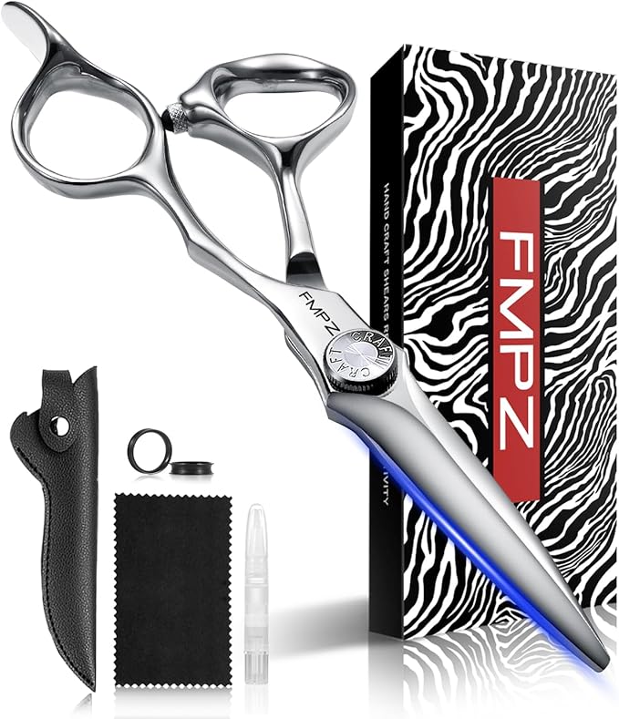 5.5" Hair Cutting Scissors Professional Barber Scissors, Hair Cutting Shears with 440C Steel - 60HRC Hardness Extremely Sharp with Ergonomic for Salon & Home Use (5.5'' Professional Hair Shears)
