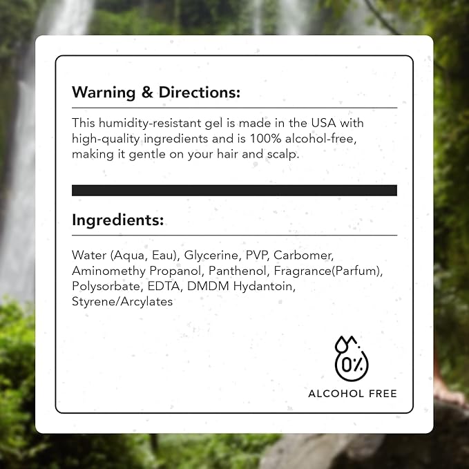 Gentlemen Republic Refined Hair Gel for Men 16oz - Professional Formula for 24 Hr Shine and Strong Hold, Humidity Resistant Styling Gel for hair, 100% Alcohol-Free and Never Flakes, Made in USA - 2pk