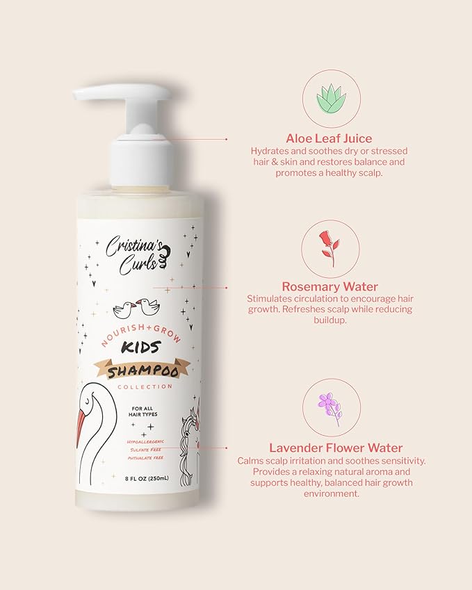 Cristina's Curls Kids Shampoo – Gentle Scalp Cleanse That Lifts Buildup Without Dryness