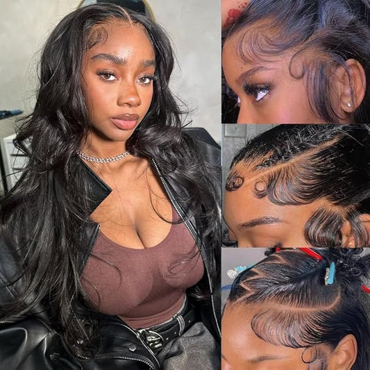 20 Inch Lace Front Wigs Human Hair 200 Density 13x6 HD Lace Front Wigs Human Hair Pre Plucked Glueless Wigs for Women Body Wave Wig