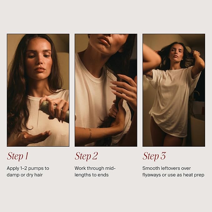 Hair Elixir Serum - Smooth Frizz-Free Hair Instantly - 40ml 1.3 Fl Oz | Heat Protectant - Daily Styling & Overnight Treatment - Lightweight Formula with Hibiscus & Meadowfoam Extracts