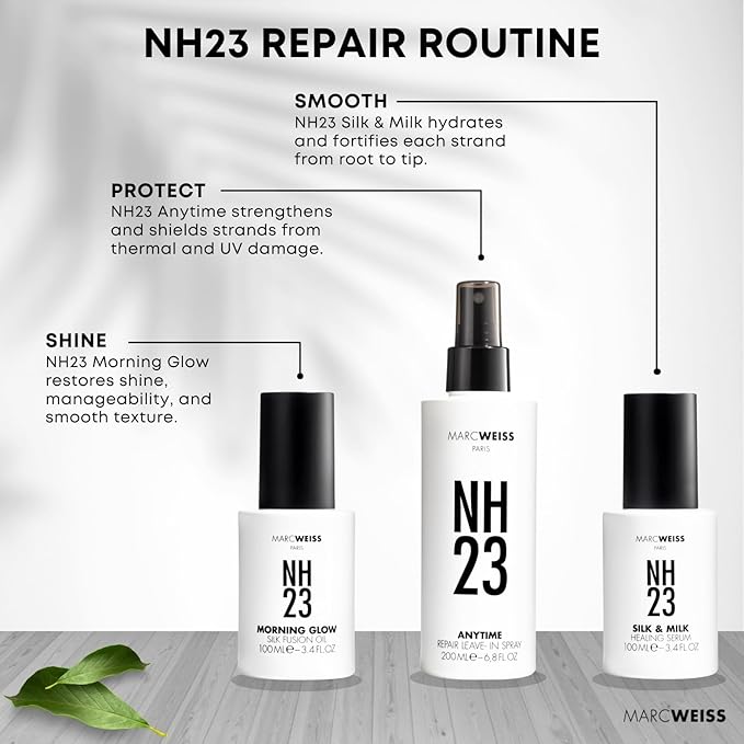 MarcWeiss NH23 Anytime Repair Leave-In Spray (6.8 fl oz) | Anti-Frizz & Heat Protectant | Smooths, Strengthens & Adds Shine | Reduces Blow-Dry Time | Lightweight Formula for All Hair Types