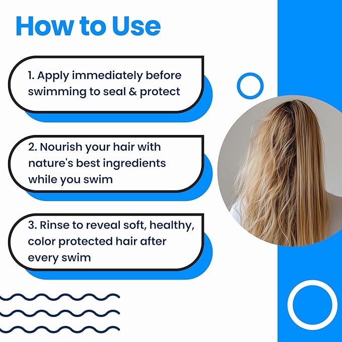 AQUA GUARD Pre-Swim Hair Defense | No More Swim Hair | Prevents Chlorine Damage + Softens Hair While Swimming | Made in California | Color Safe, Leaves Hair Smelling Great | 5.3 oz (2 Pack)