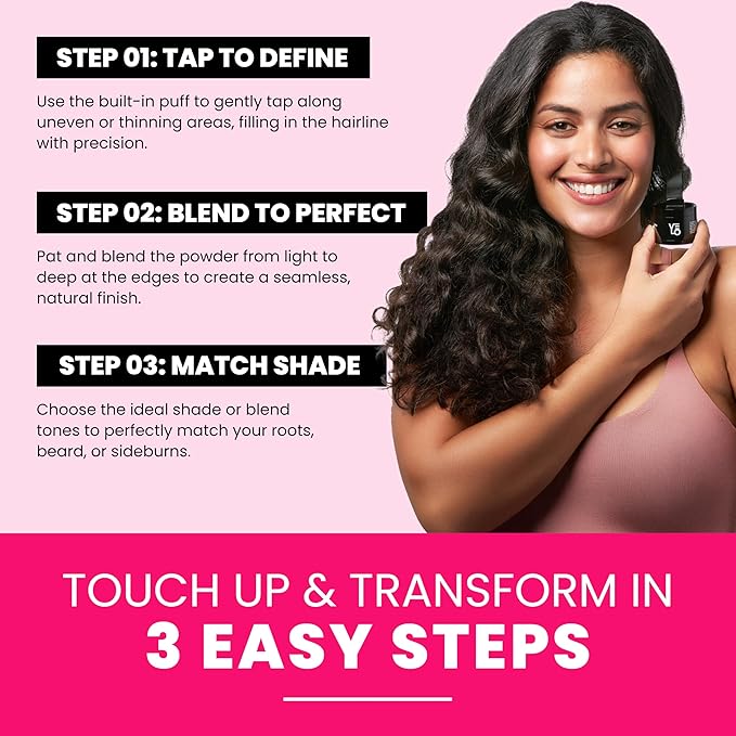 VELO Hairline Powder–RED BROWN Hair Root Touch Up Powder for Women & Men–Instantly Covers Gray Hair, Thinning Hair & Bald Spots–Sweatproof Root Cover Up–Puff & Mirror Compact, 13 Shades