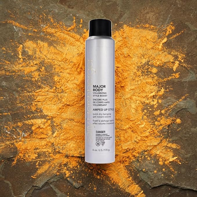SALLY HERSHBERGER Major Body Volumizing Style Boost Hair Spray for Men & Women - Strong Hold Hairspray for Unisex - Adds Intense Volume & Shine - All Hair Types - 6 oz