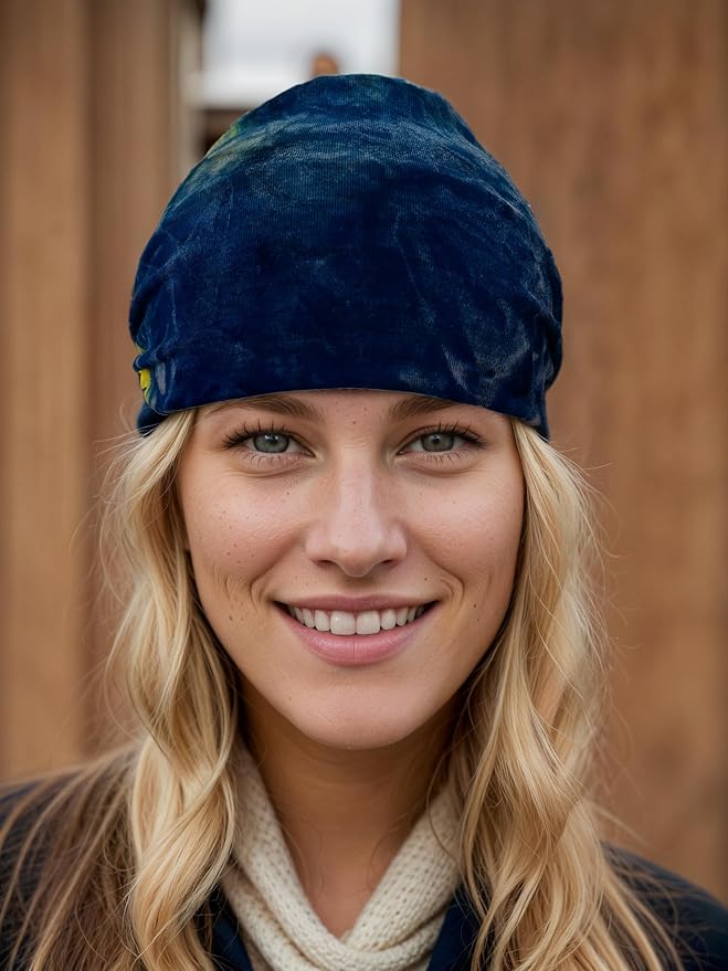 1 Pack Boho Headbands Stretch Paisley Print Bandana Headband Criss Cross Hair Bands Knotted Head Wrap Yoga Daily for Women and Girls (Vivid Color)