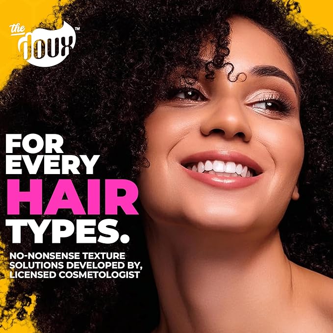 The Doux Edge Control & Braiding Gel for Natural Hair Push It! Braid & Edge Gel for Slick Styles, Frizz Control & Moisture – For Women with Flyaway Hold & Shine