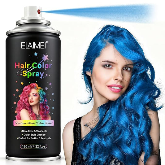 Blue Hair Dye Temporary Wax 4.06 oz – Washable Natural Hair Color Pomade for Men & Women, Easy to Apply & Remove, Vibrant Blue for Cosplay, Parties, Halloween & Daily Styling