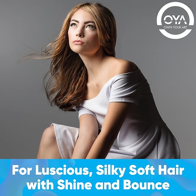 OYA Leave In Hair Conditioner - 236 ml - For Natural, Color Treated, Frizzy, and Curly Hair - Detangle, De-Frizz, and Hydrate - Leave-In Conditioner Safe for all Hair Types - Sulfate and Paraben Free