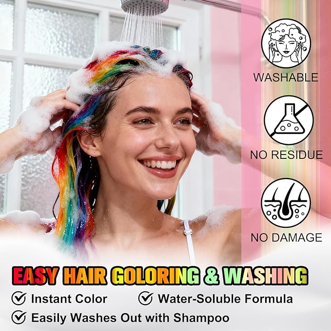 Temporary Hair Spray Color for Kids Women - One-Time Use Green Hair Spray, Vegan and Cruelty-Free Semi-Permanent Hair Color Dye (120ML,Pink)